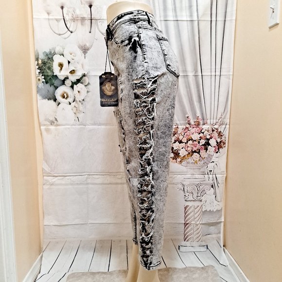 WOMANS STRETCH HIGH RISE SKINNY JEAN SIZE 20 PLUS - Picture 3 of 9